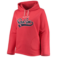 Boston Red Sox Soft as a Grape Women's Plus Size Side Split Pullover Hoodie - Red Hoodies
