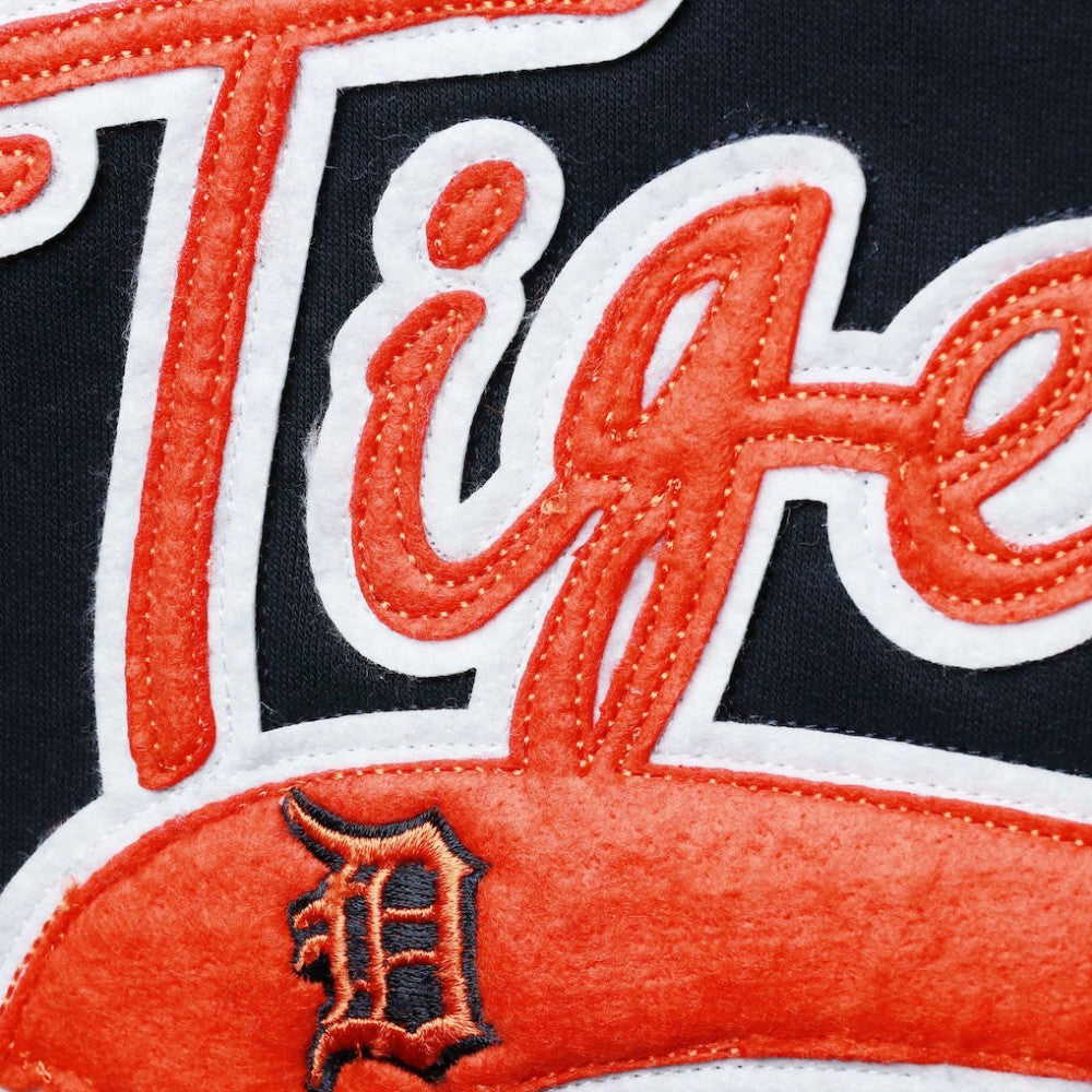 Detroit Tigers Soft as a Grape Women's Plus Size Side Split Pullover Hoodie - Navy Hoodies