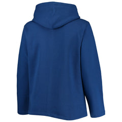 New York Mets Soft as a Grape Women's Plus Size Side Split Pullover Hoodie - Royal Hoodies