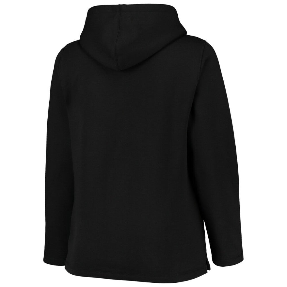 Pittsburgh Pirates Soft as a Grape Women's Plus Size Side Split Pullover Hoodie - Black Hoodies