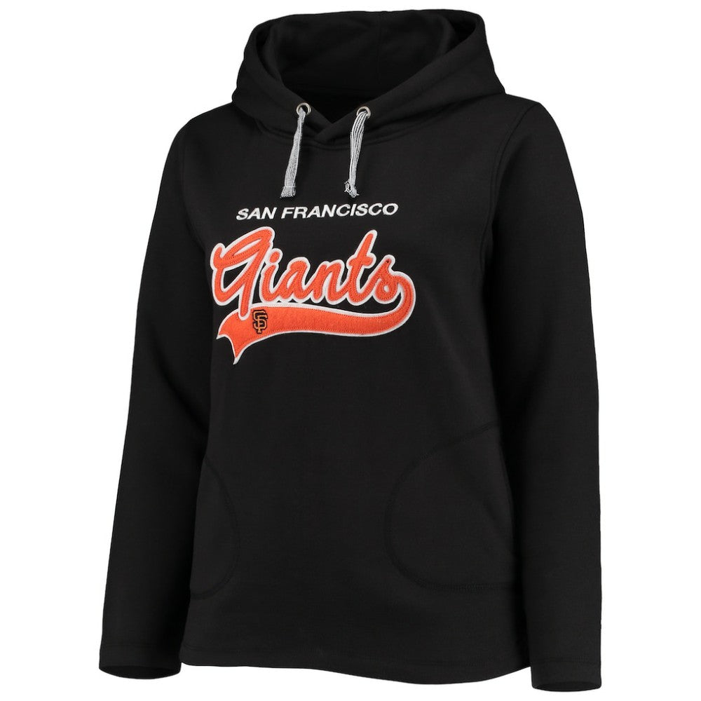 San Francisco Giants Soft as a Grape Women's Plus Size Side Split Pullover Hoodie - Black Hoodies