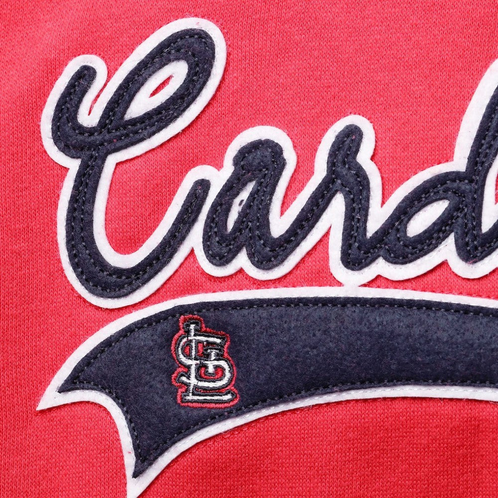 St. Louis Cardinals Soft as a Grape Women's Plus Size Side Split Pullover Hoodie - Red Hoodies