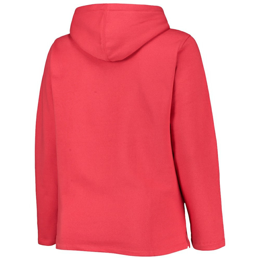 St. Louis Cardinals Soft as a Grape Women's Plus Size Side Split Pullover Hoodie - Red Hoodies