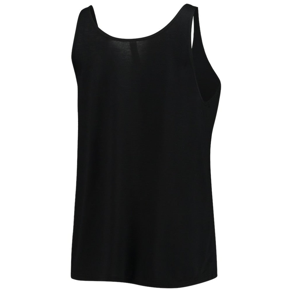 Miami Marlins Soft as a Grape Women's Slouchy Tank Top - Black Tanks