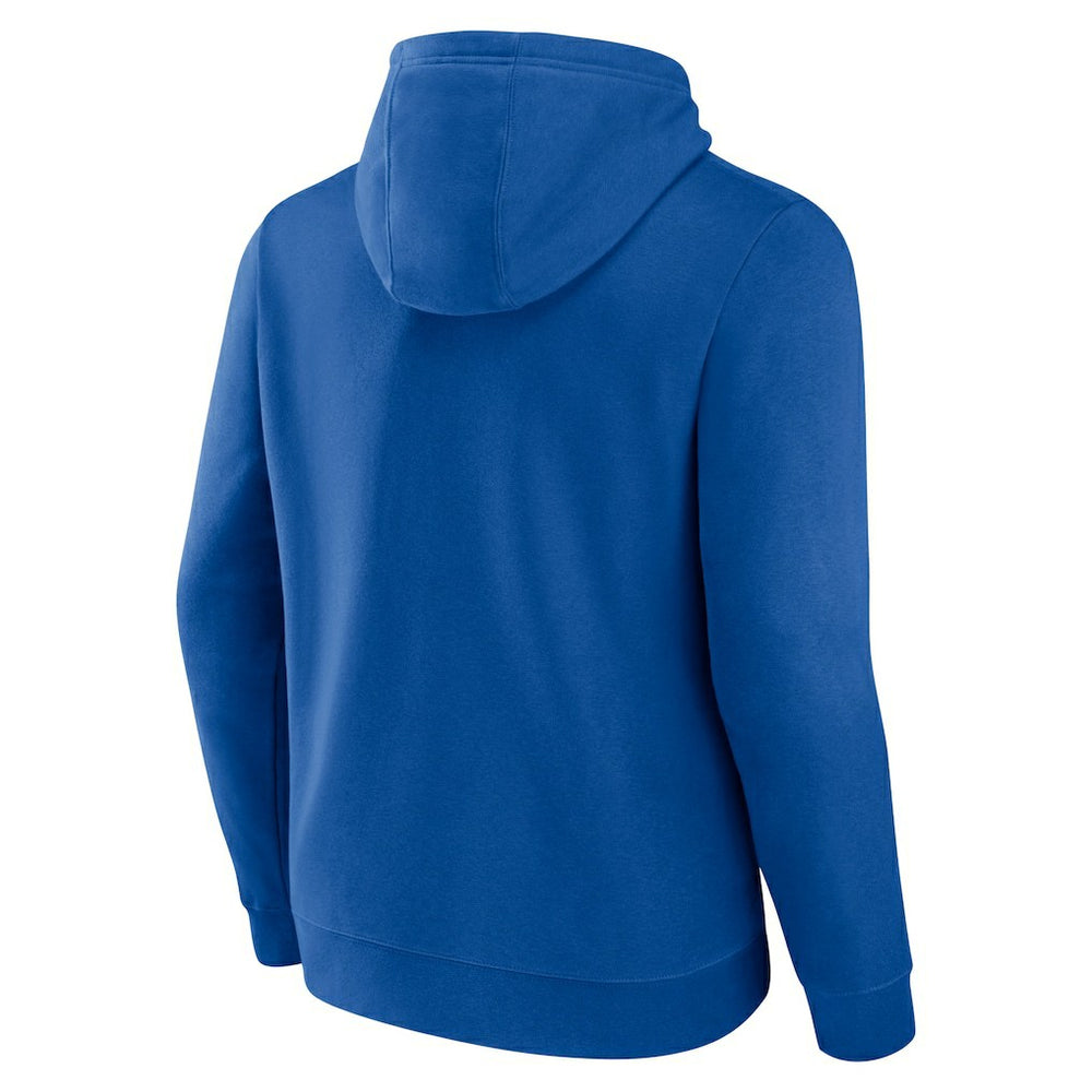 Buffalo Bills Logo Team Lockup Fitted Pullover Hoodie Royal