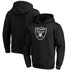 Las Vegas Raiders Primary Logo Fitted Pullover Hoodie Black