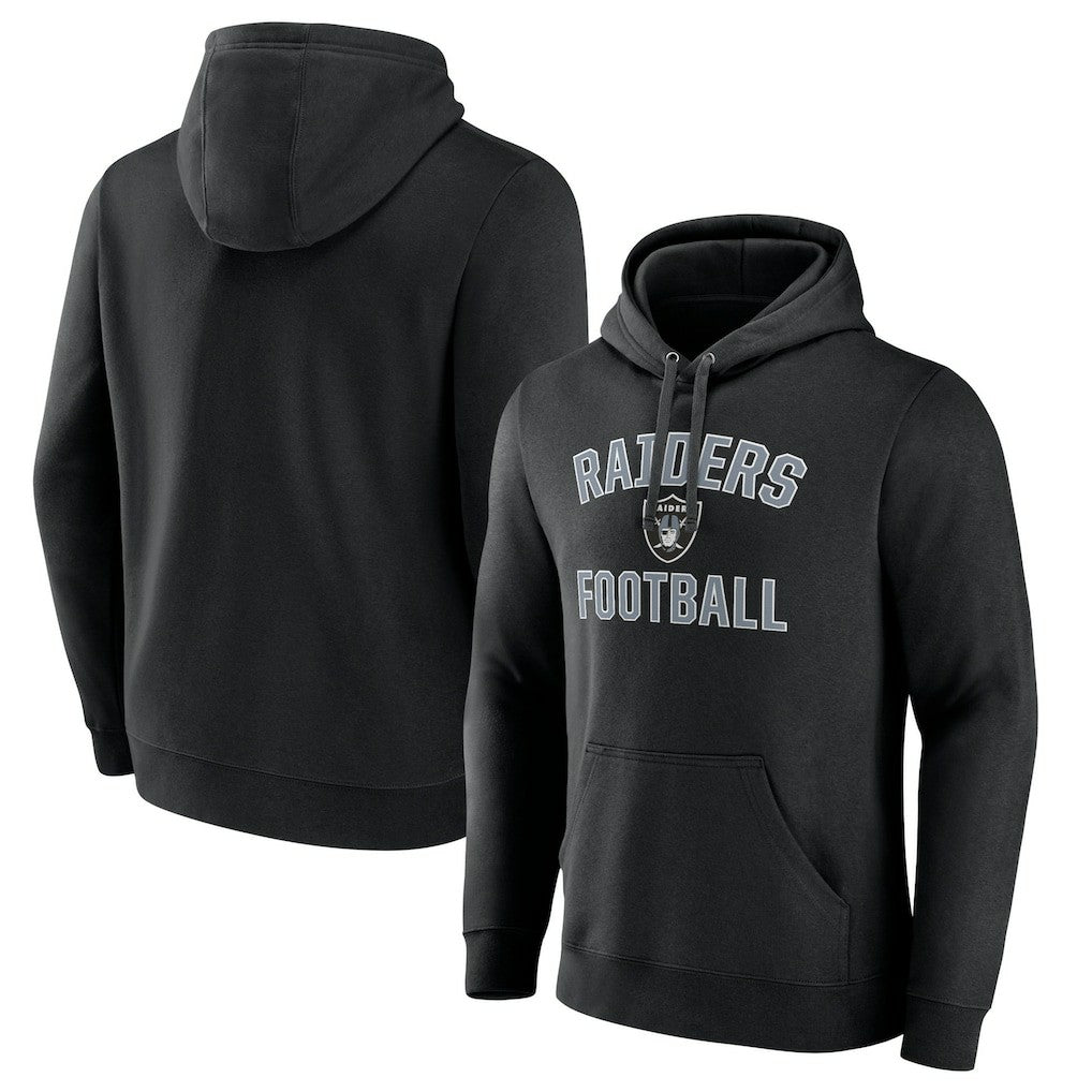 Las Vegas Raiders Victory Arch Team Fitted Pullover Hoodie Black