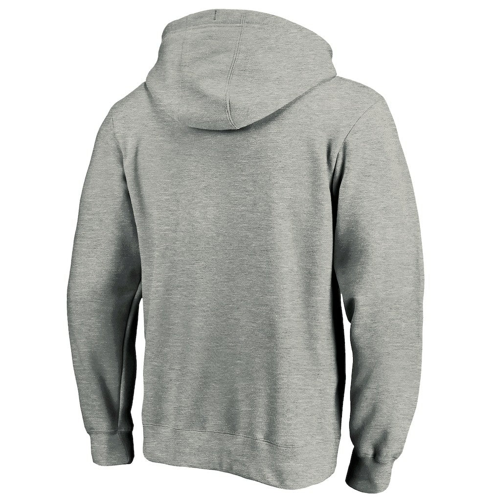 Las Vegas Raiders Primary Logo Fitted Pullover Hoodie Heather Gray