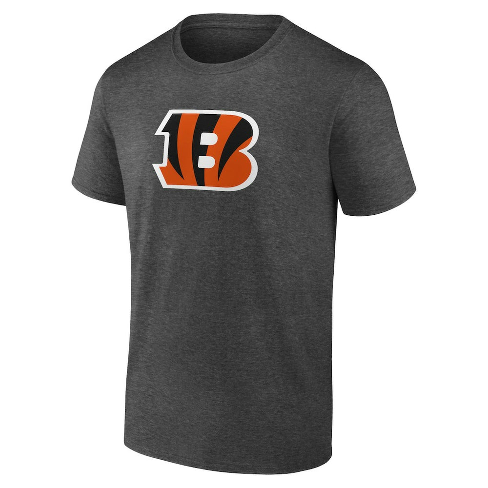 Cincinnati Bengals Primary Logo T-Shirt Heather Charcoal
