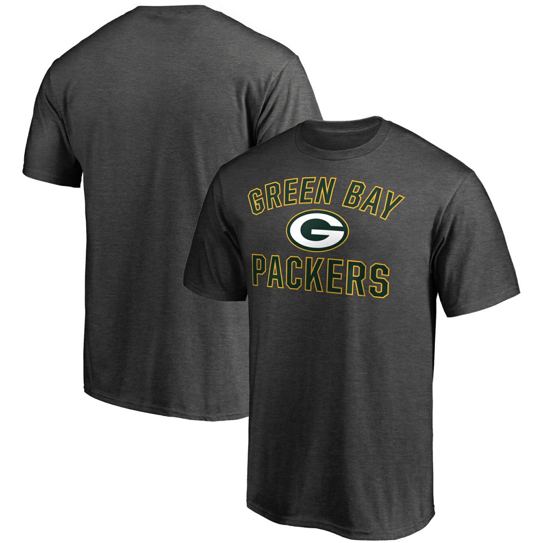 Green Bay Packers Victory Arch T-Shirt Heather Charcoal