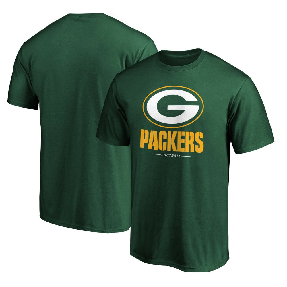 Green Bay Packers Team Lockup T-Shirt Green