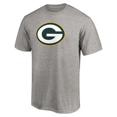 Green Bay Packers Primary Logo T-Shirt Heather Gray