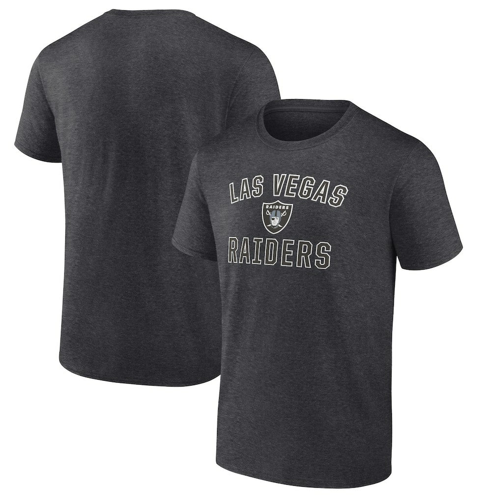 Las Vegas Raiders Victory Arch T-Shirt Heather Charcoal