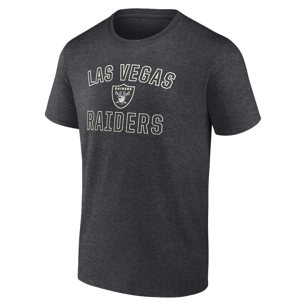 Las Vegas Raiders Victory Arch T-Shirt Heather Charcoal