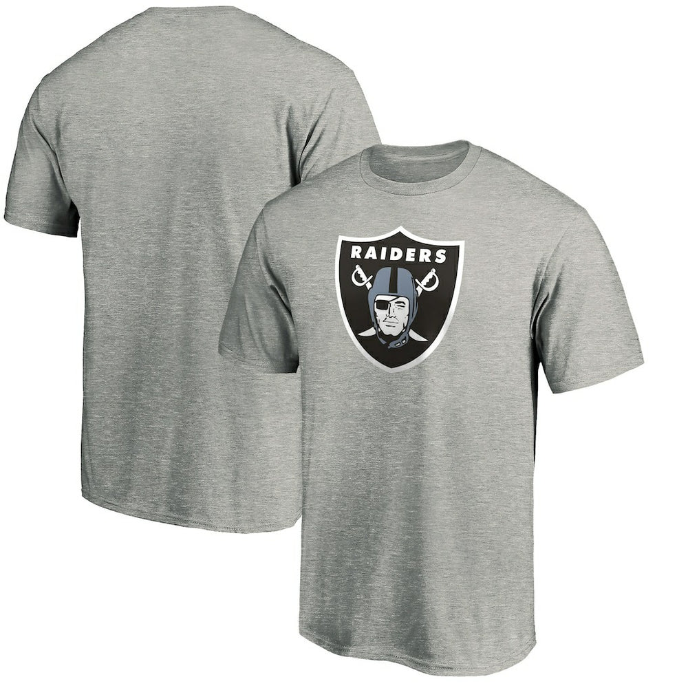 Las Vegas Raiders Primary Logo T-Shirt Heather Gray
