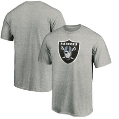 Las Vegas Raiders Primary Logo T-Shirt Heather Gray
