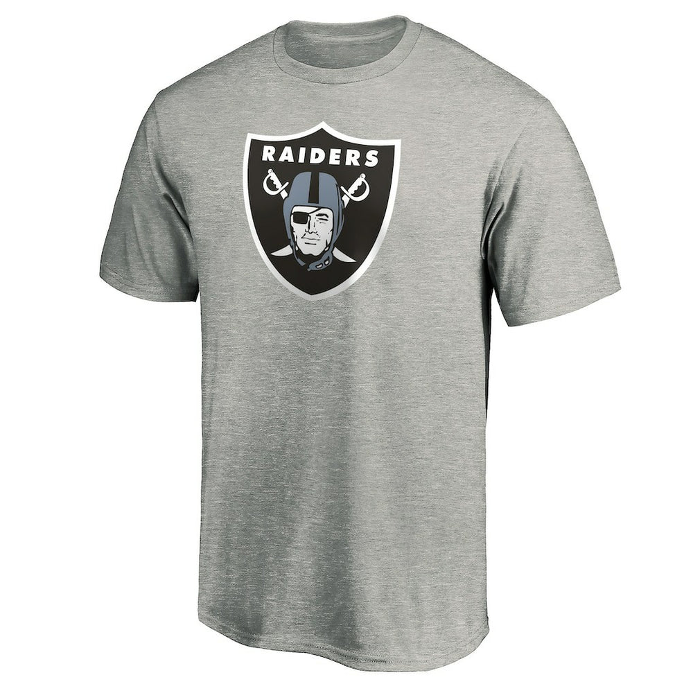 Las Vegas Raiders Primary Logo T-Shirt Heather Gray