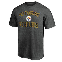 Pittsburgh Steelers Victory Arch T-Shirt Heather Charcoal