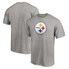 Pittsburgh Steelers Primary Logo T-Shirt Heather Gray