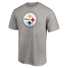 Pittsburgh Steelers Primary Logo T-Shirt Heather Gray