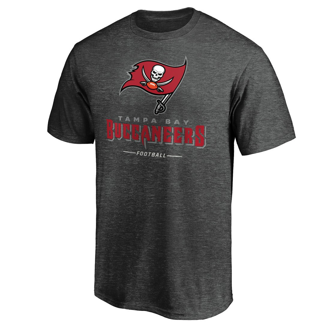 Tampa Bay Buccaneers Team Lockup T-Shirt Charcoal