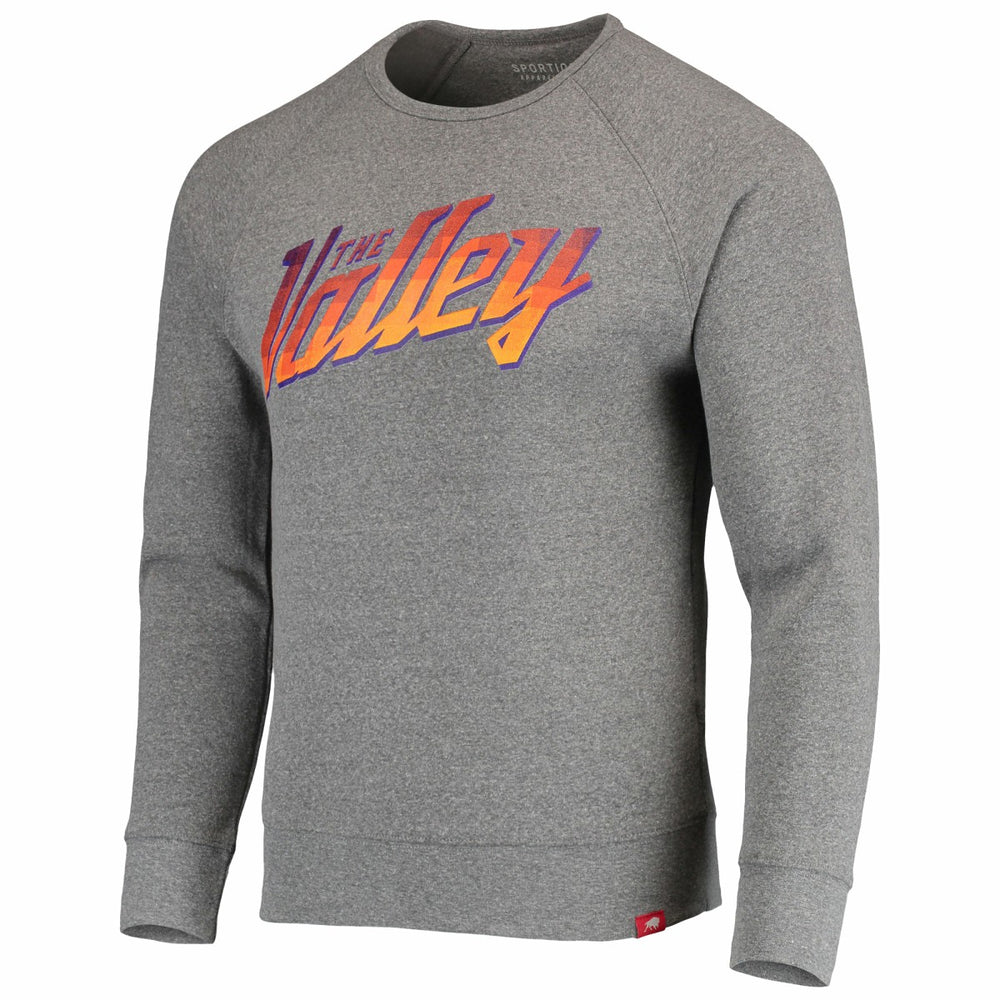 Phoenix Suns Sportiqe Harmon Raglan Tri-Blend Pullover Sweatshirt Gray