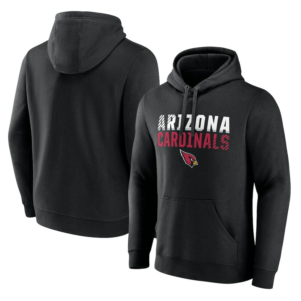 Arizona Cardinals Fade Out Fitted Pullover Hoodie Black