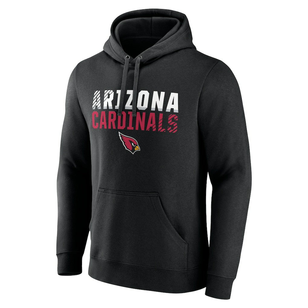 Arizona Cardinals Fade Out Fitted Pullover Hoodie Black