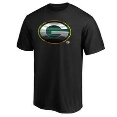 Green Bay Packers Midnight Mascot Team Logo T-Shirt Black