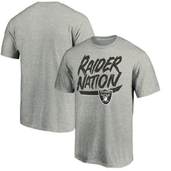 Las Vegas Raiders Hometown Collection Raider Nation T-Shirt Heathered Gray