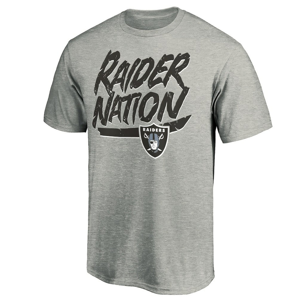 Las Vegas Raiders Hometown Collection Raider Nation T-Shirt Heathered Gray