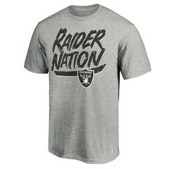 Las Vegas Raiders Hometown Collection Raider Nation T-Shirt Heathered Gray