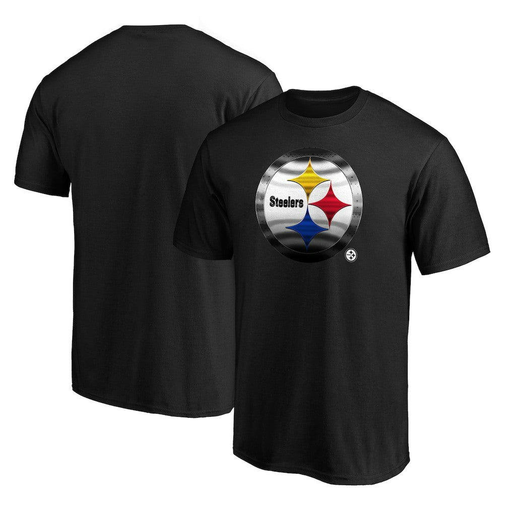 Pittsburgh Steelers Midnight Mascot Team Logo T-Shirt Black