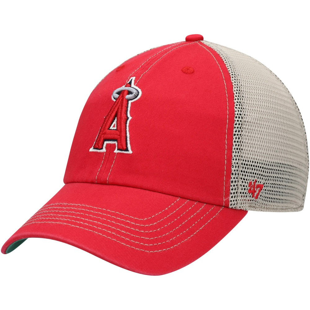 Los Angeles Angels '47 Trawler Clean Up Trucker Snapback Hat - Red Hats