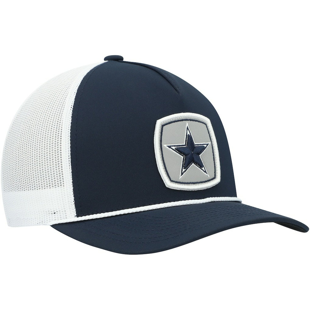 Dallas Cowboys HOOey Star Patch Rope Trucker Snapback Hat Navy/White