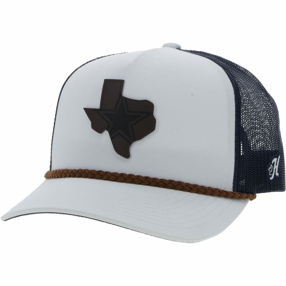Dallas Cowboys HOOey State Patch Trucker Snapback Hat White/Navy