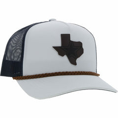 Dallas Cowboys HOOey State Patch Trucker Snapback Hat White/Navy