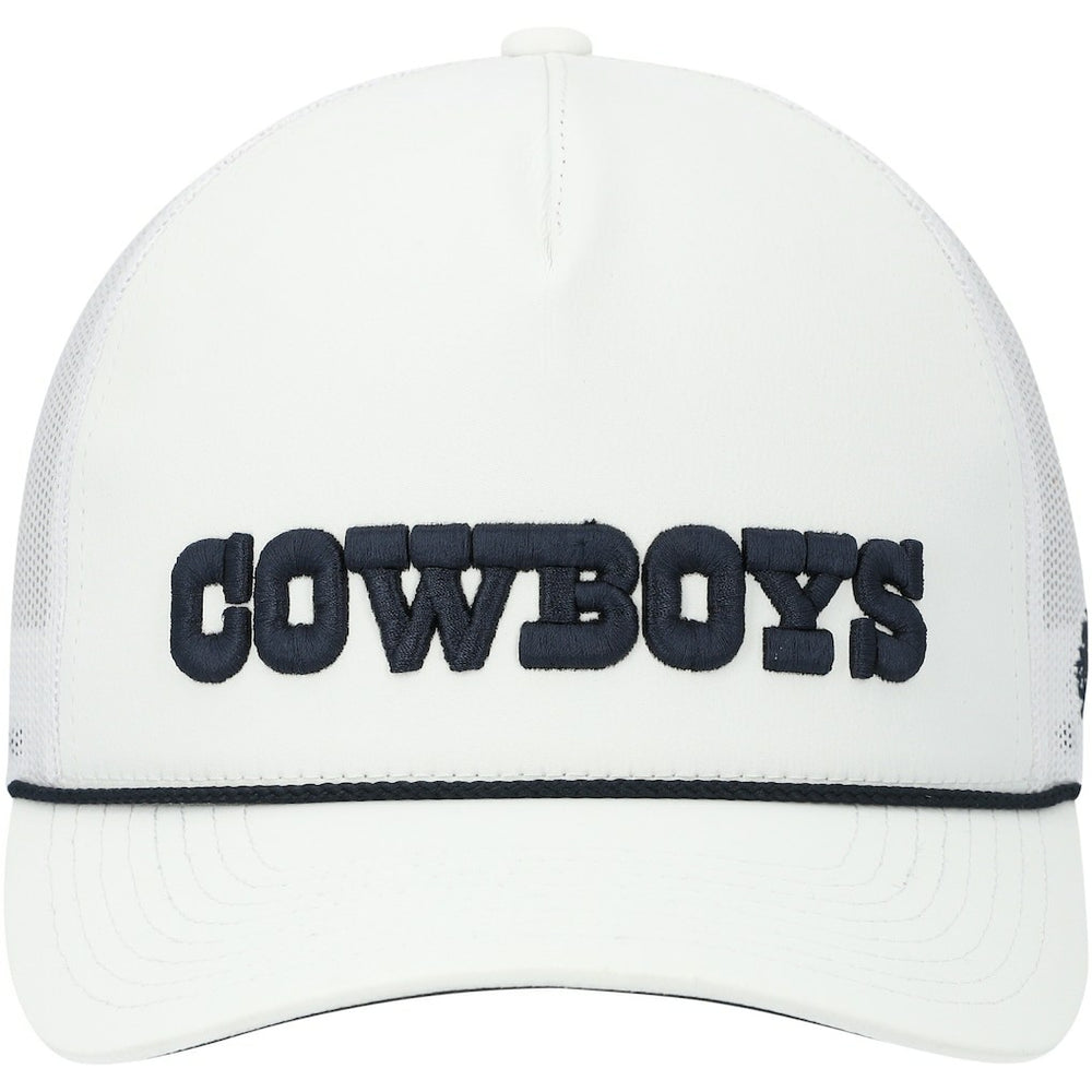 Dallas Cowboys HOOey Wordmark Rope Trucker Snapback Hat White