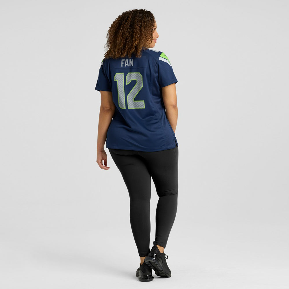 12s Seattle Seahawks Women's Player Jersey Navy