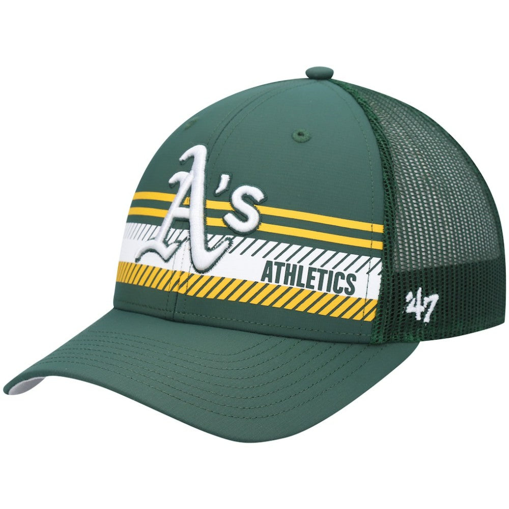Athletics '47 Cumberland Trucker Snapback Hat - Green Hats