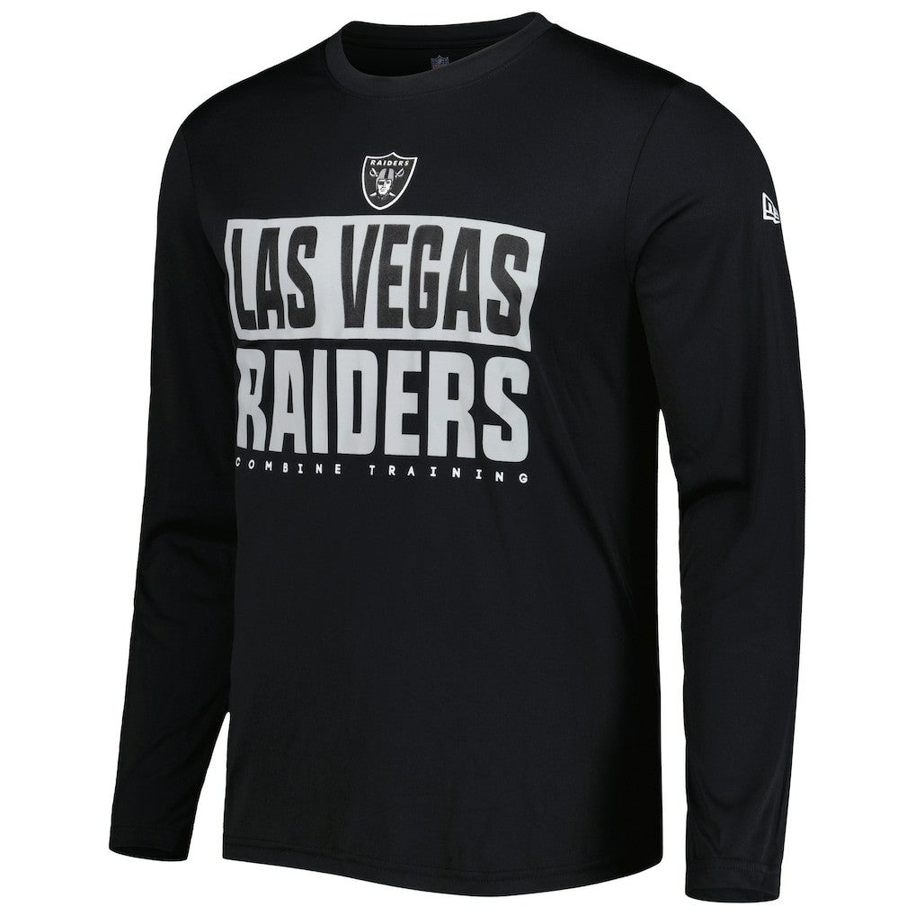 Las Vegas Raiders New Era Combine Authentic Offsides Long Sleeve T-Shirt Black