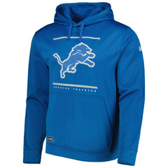 Detroit Lions New Era Combine Authentic Split Defense Pullover Hoodie Blue