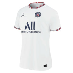 Neymar Jr. Paris Saint-Germain Jordan Brand Women's 2021/22 Fourth Replica Jersey White