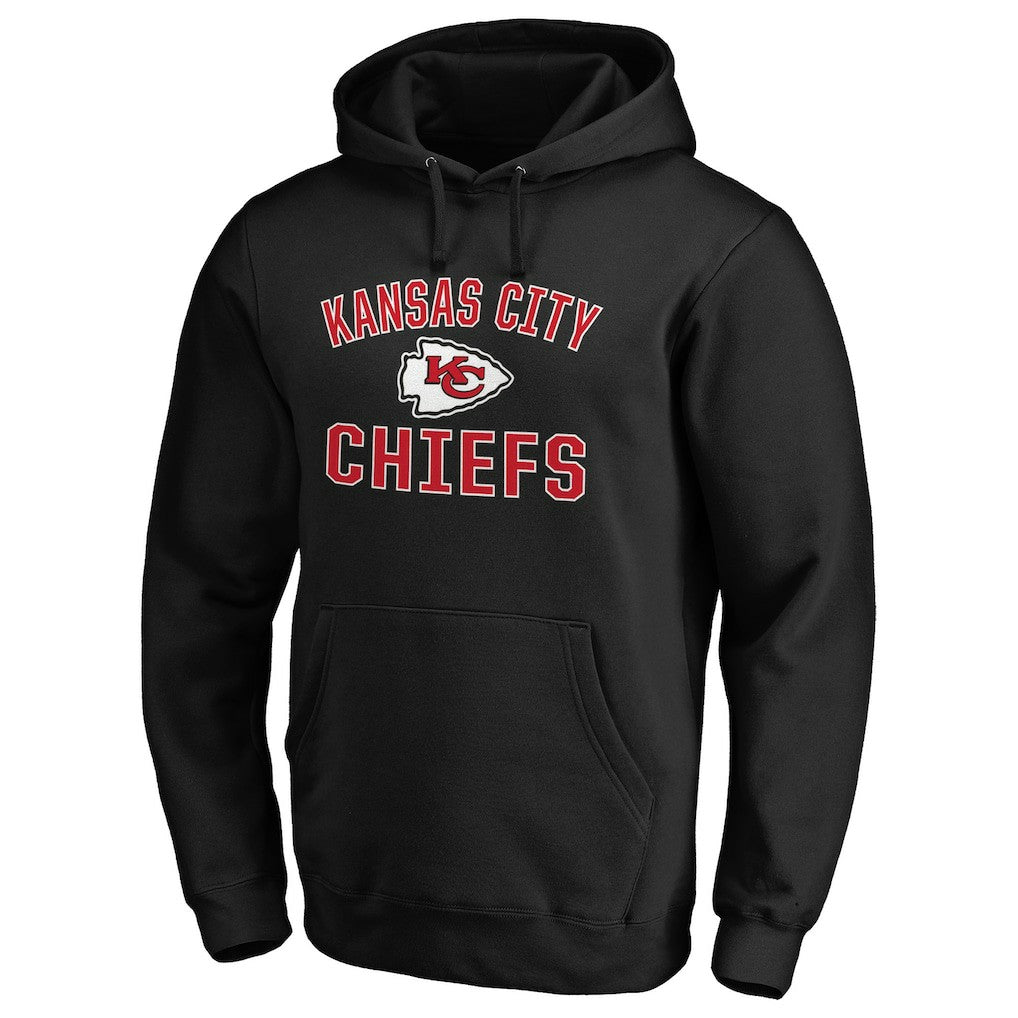 Kansas City Chiefs Victory Arch Team Fitted Pullover Hoodie Black