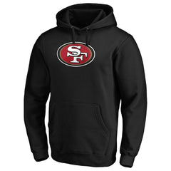 San Francisco 49ers Primary Logo Fitted Pullover Hoodie Black