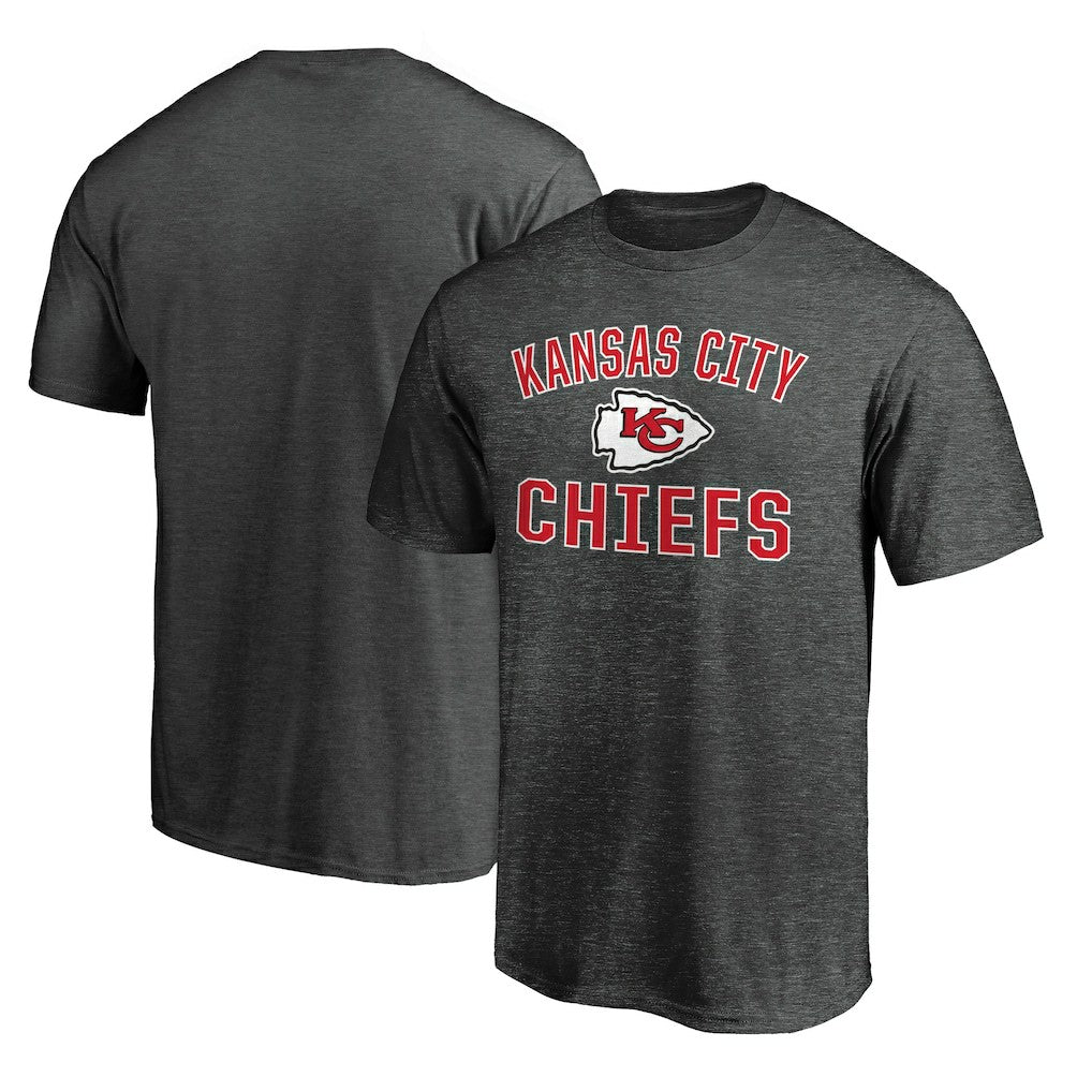 Kansas City Chiefs Victory Arch T-Shirt Heather Charcoal