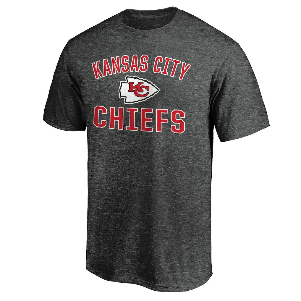Kansas City Chiefs Victory Arch T-Shirt Heather Charcoal