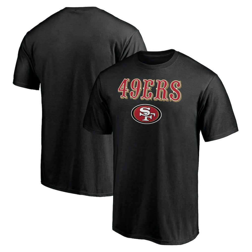 San Francisco 49ers Logo Team Lockup T-Shirt Black