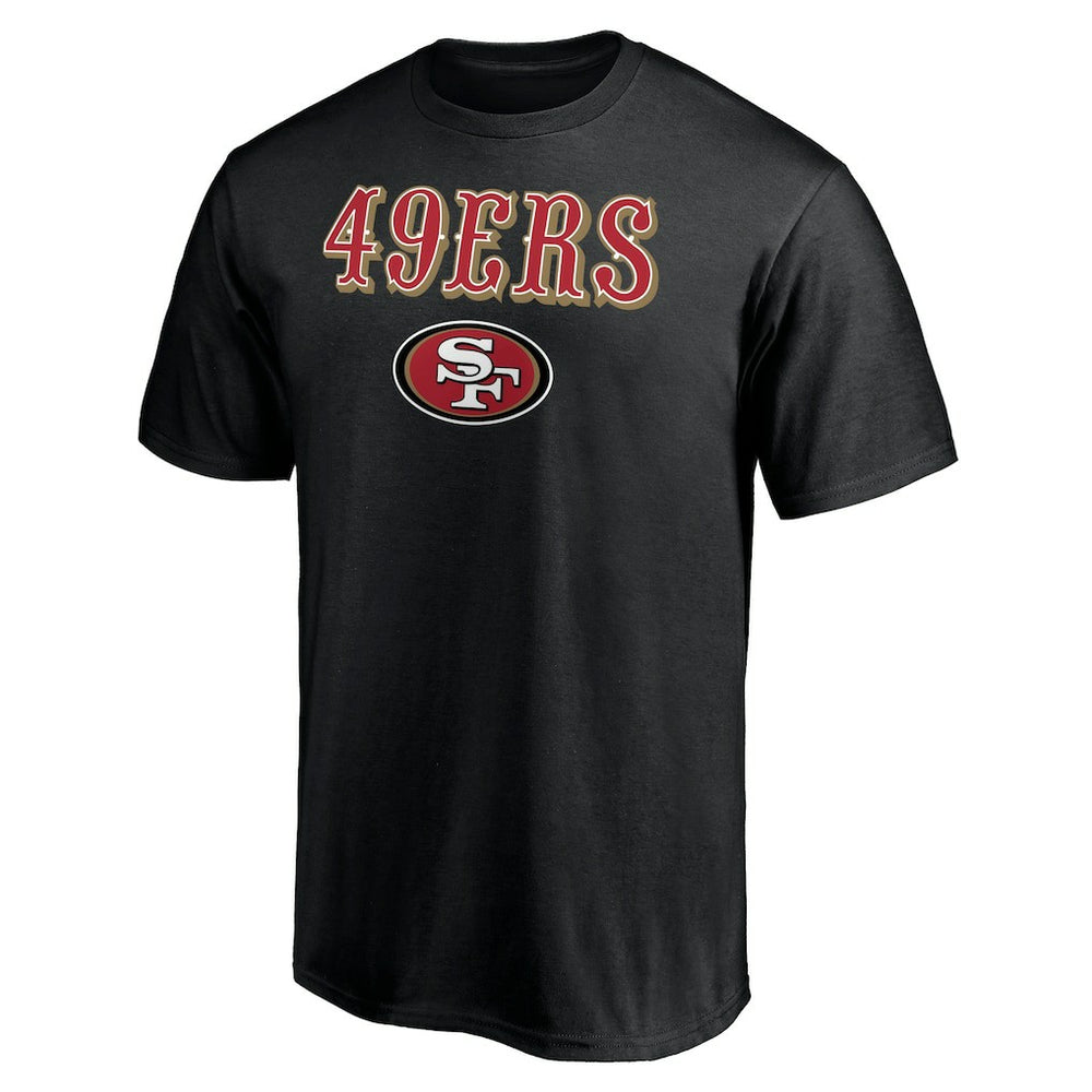 San Francisco 49ers Logo Team Lockup T-Shirt Black