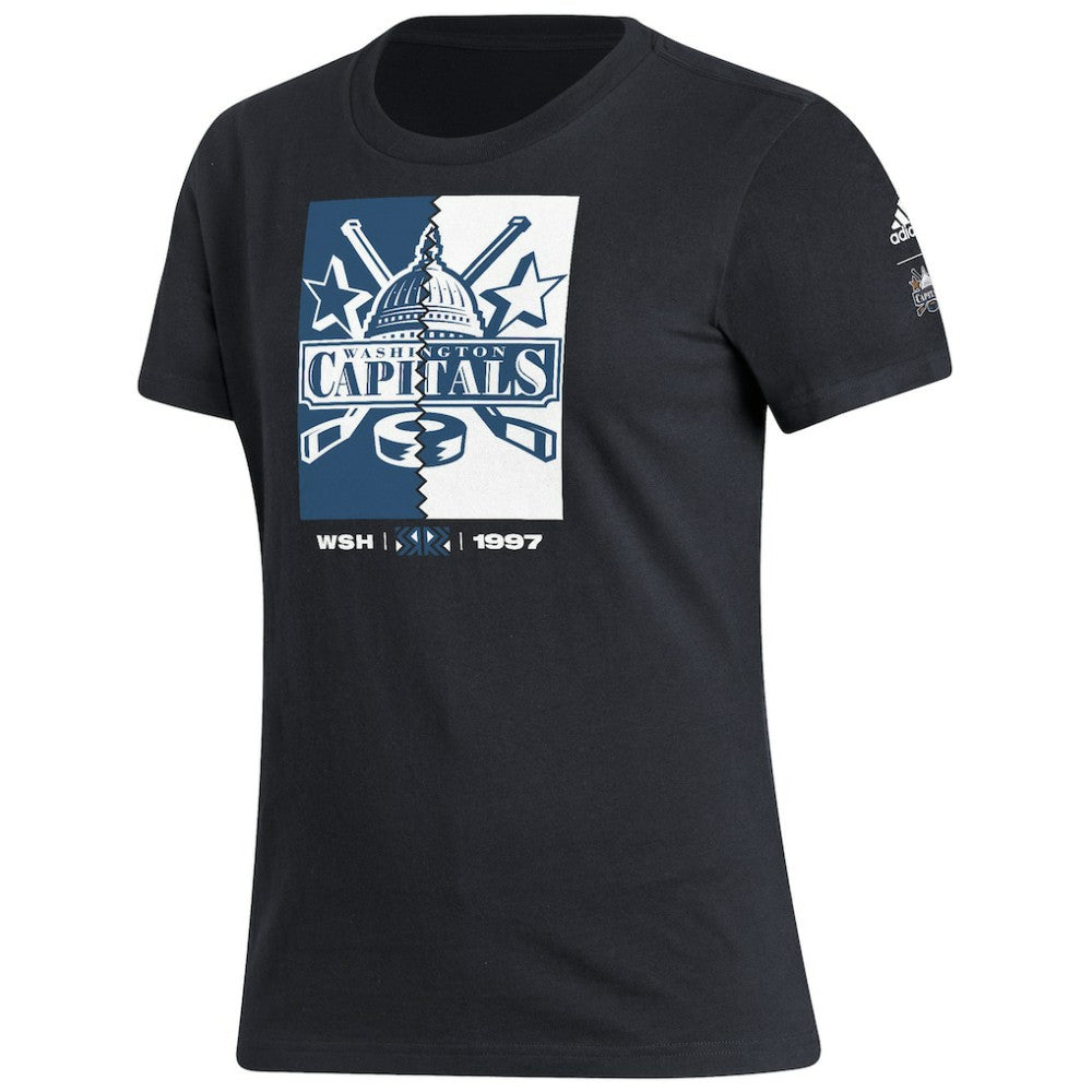 NHL Washington Capitals adidas Women's Reverse Retro 2.0 Playmaker T-Shirt - Black